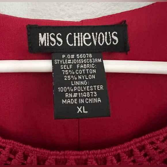 Women’s Red Miss Chevious Dress, XL - Picture 3 of 3
